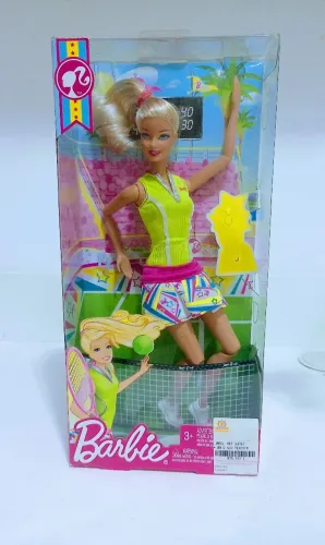 Boneca Barbie Quero ser Tenista nova na caixa