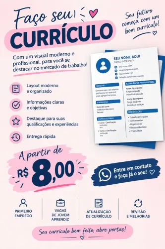 Faço currículo