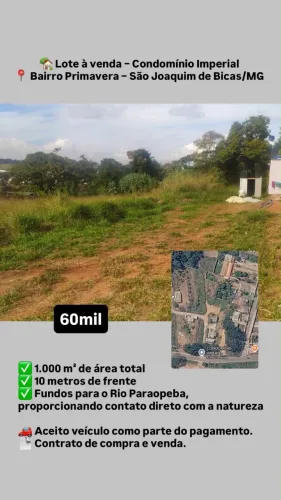 Terreno em São Joaquim de bicas 