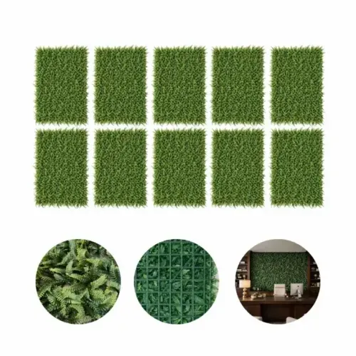 samambaia artificial kit com 10 placas