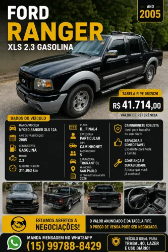 Ford Ranger XL 2.3 16V 137cv 4X2 CD Repower. 2005