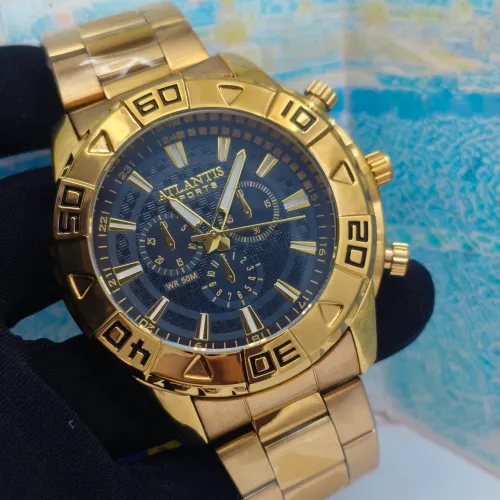 Relógio masculino novo original prova d'água original ATLANTIS