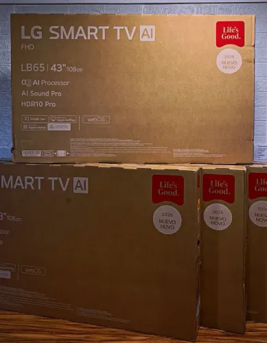 TV LED FHD 43 LG 43LB6500PSB com nota fiscal somos loja física