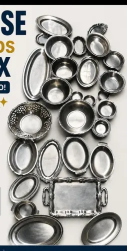 Utensílios em Inox 30 peças