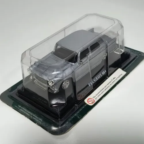Miniatura Peugeot 404 Prata - Escala 1:43 Del Prado Lacrada
