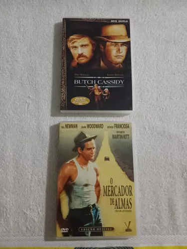 02 DVD'S de filmes clássicos do ator Paul Newman