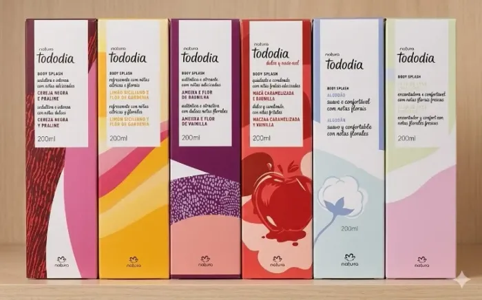 Body splash Natura Tododia - fragrâncias variadas