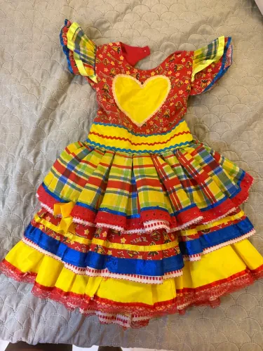 Vestido junino 4 anos