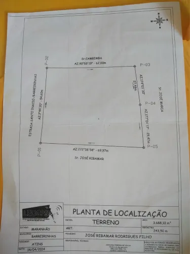 Terreno próximo a Atins 