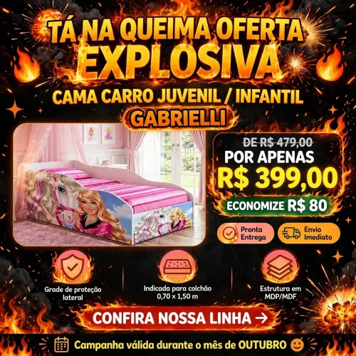 MINICAMA INFANTIL BARBIE MENINA: TÁ NA QUEIMA!