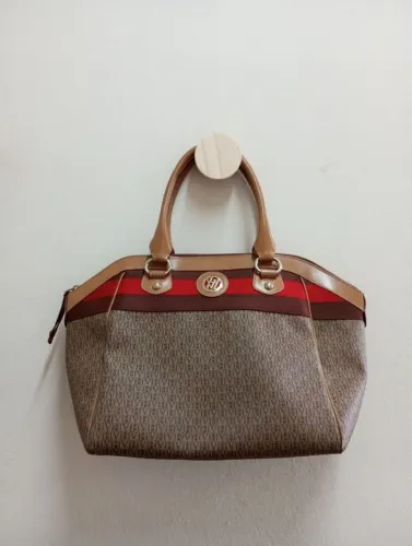 Bolsa vittor Hugo original em couro legítimo e Canvas monograma 