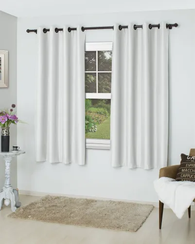 Cortina Blackout Lisa Slim Branca 1,60 x 1,20
