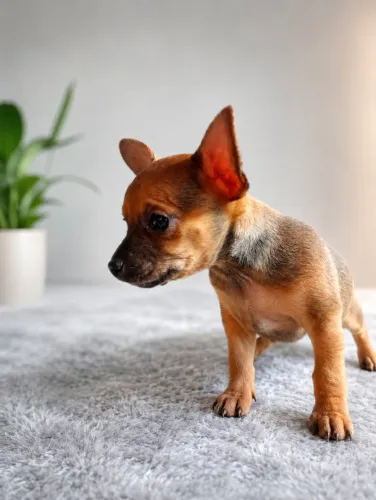 Filhotes de Pinscher fêmea.