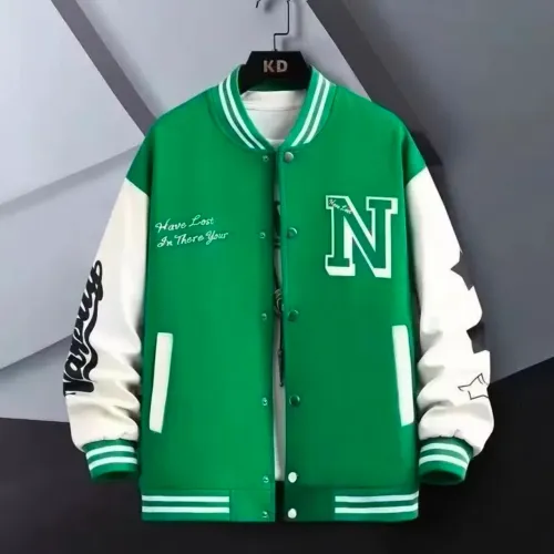 Jaqueta masculina esportiva verde