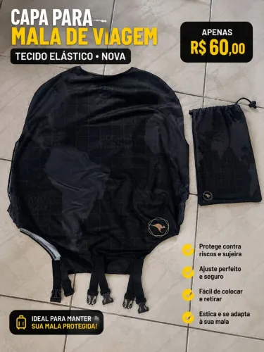 Capa para mala de viagem nova 60 reais 