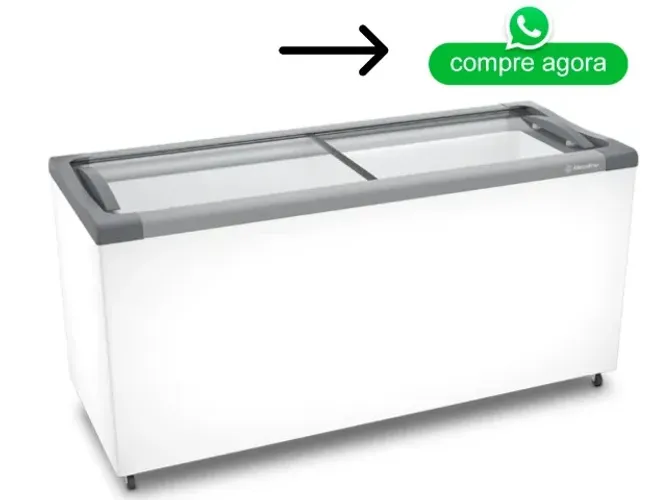 Freezer Horizontal Tampa de Vidro 505L Metalfrio