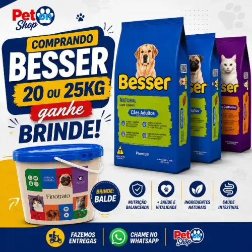 PROMOÇÃO Ração Besser 20kg