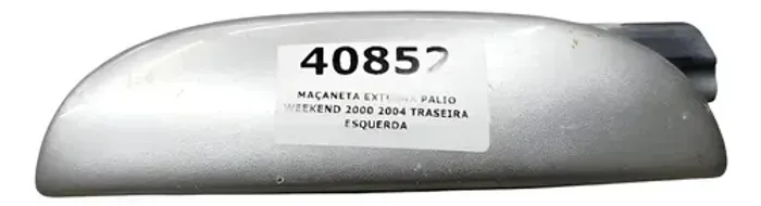 Maçaneta Externa Palio Weekend 2000 2004 Traseira Esquerda Prateado Traseira