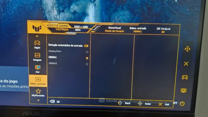 Monitor asus semi-novo 