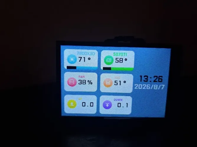 Tela monitor IPS 3,5 polegadas Tipo C e USB Display HDD, 320x480