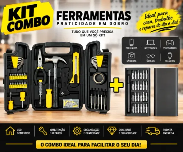 KIT DE FERRAMENTAS COMPLETO
