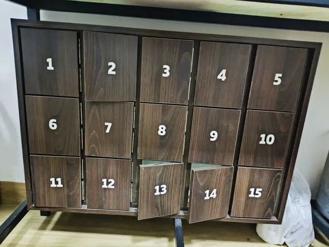 Organizador Multiuso / Porta-Chaves / Armário Numerado e duas gavetas