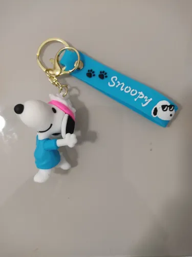 Chaveiro Snoopy bailarino de silicone 7cm