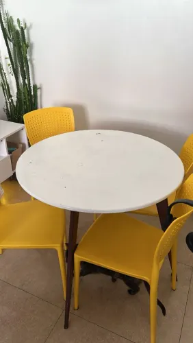 Mesa de jantar redonda 90cm