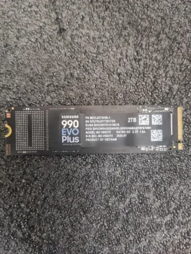 SSD NVMe M.2 2TB Samsung 990 EVO Plus PCIe 4.0 / 5.0 - Leitura 7250MB/s C/Caixa, 98% Saude