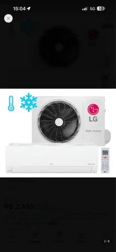 Ar Condicionado Inverter LG Compact Ai 9000 BTUs Frio 220v