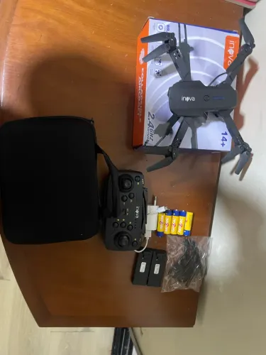 Drone Câmera 4k Com GPS 2 baterias com Assistente de Pouso sensores de obstáculos+ maleta 