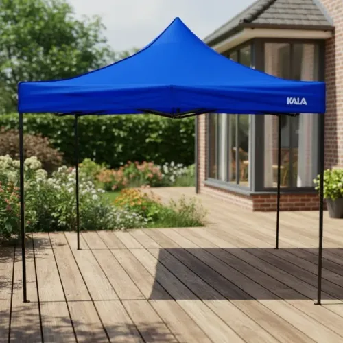 Tenda Gazebo 3x3m Dobrável Azul Kala - Ideal para Eventos e Praia