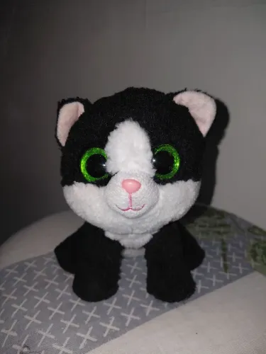 Pelúcia Gatinha Ava Original Ty Beanie Boos - Olhos Verdes