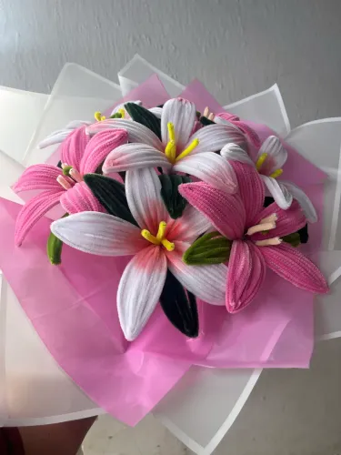 Buquê de flores artesanais