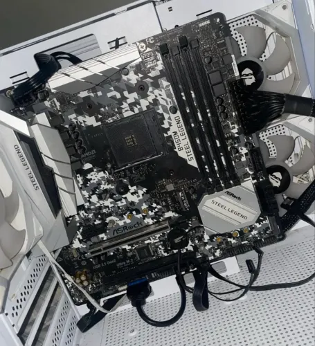 Placa mãe steel legend b450m