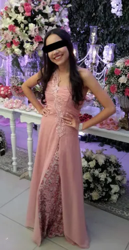 Vestido de festa - Rosa/rosê