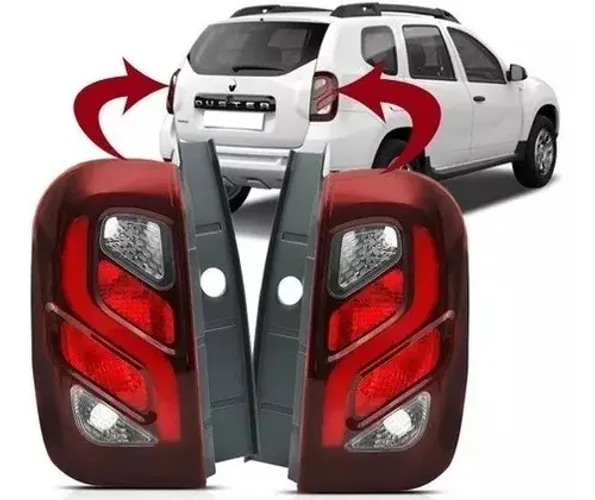 Par Lanterna Traseira Com Led Duster 2015 2016 17 2018 2019