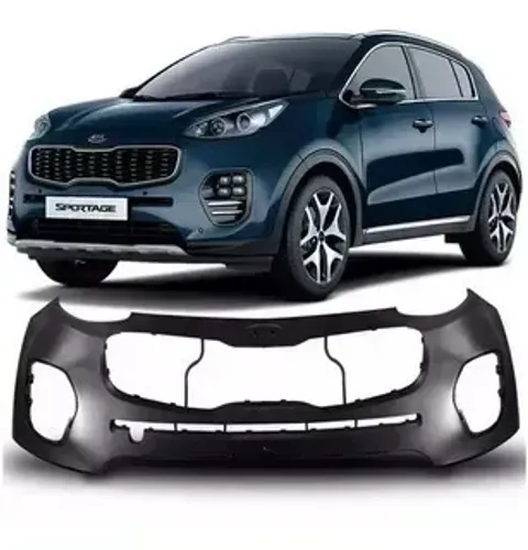 Parachoque Kia Sportage 2016 à 2018 - Dianteiro Preto Texturizado - TYG