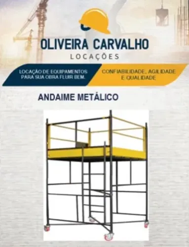 Andaimes metálicos de 1 e 1.5