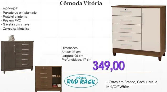Cômoda Vitória- ENTREGA HOJEEE!! 