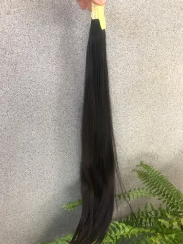 Cabelos Humanos Castanhos brasileiros de 70 cm