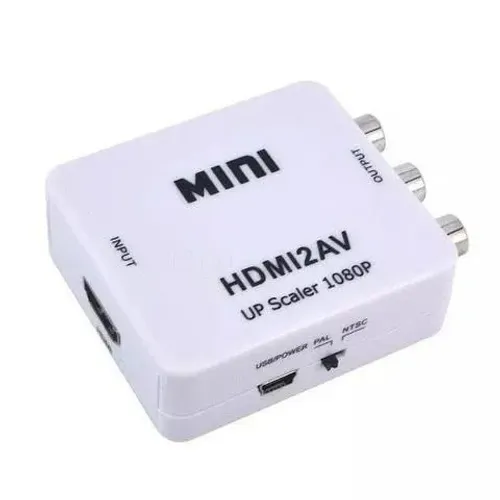 Mini Adaptador Conversor De Rca Video Para Hdmi