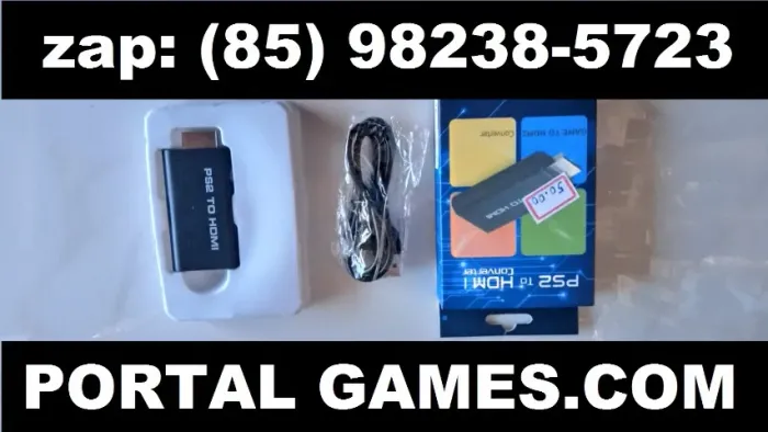 converso para play2 ps2 play 2 melhora muito a imagem de seu play 2 em tvs mais modernas