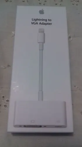 Cabo Adaptador Lightning Para Vga - Vga Para iPhone E iPad