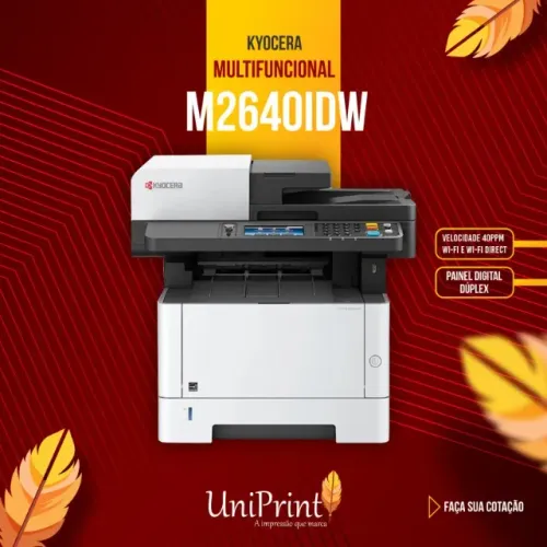 Impressora Kyocera multifuncional ecosys M2640 idw zero 