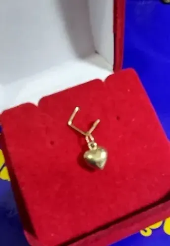 Pingente 6 mm Coração Peso 0,40 Gamas Ouro 18 Kilates