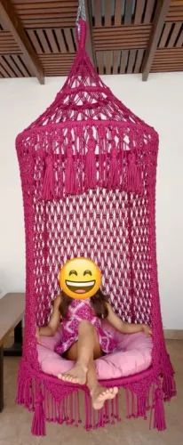 Balanço de macramé 