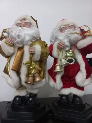 Papai noel musical antigo 40 cm funcionando preço cada