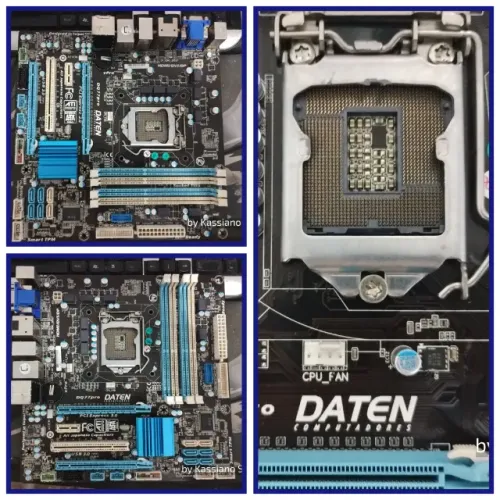 kit lga1155 placa Daten Dq77pro + Dualcore no estado 