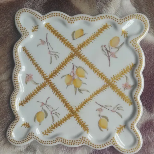 Bandeja de porcelana